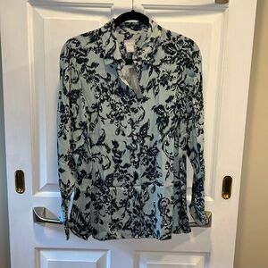 Chico's Ikat Floral Shirt